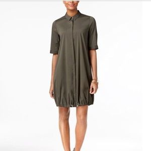 Alfani Prima bungee hem shirt dress